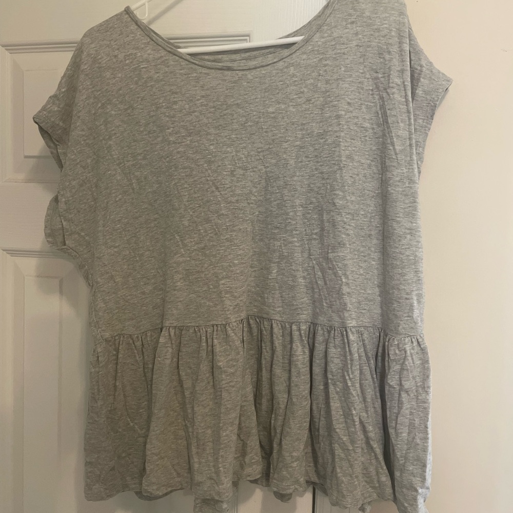 Soft loft peplum t-shirt women’s XL